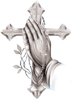 cross, praying hands, crown of thorns, rosary